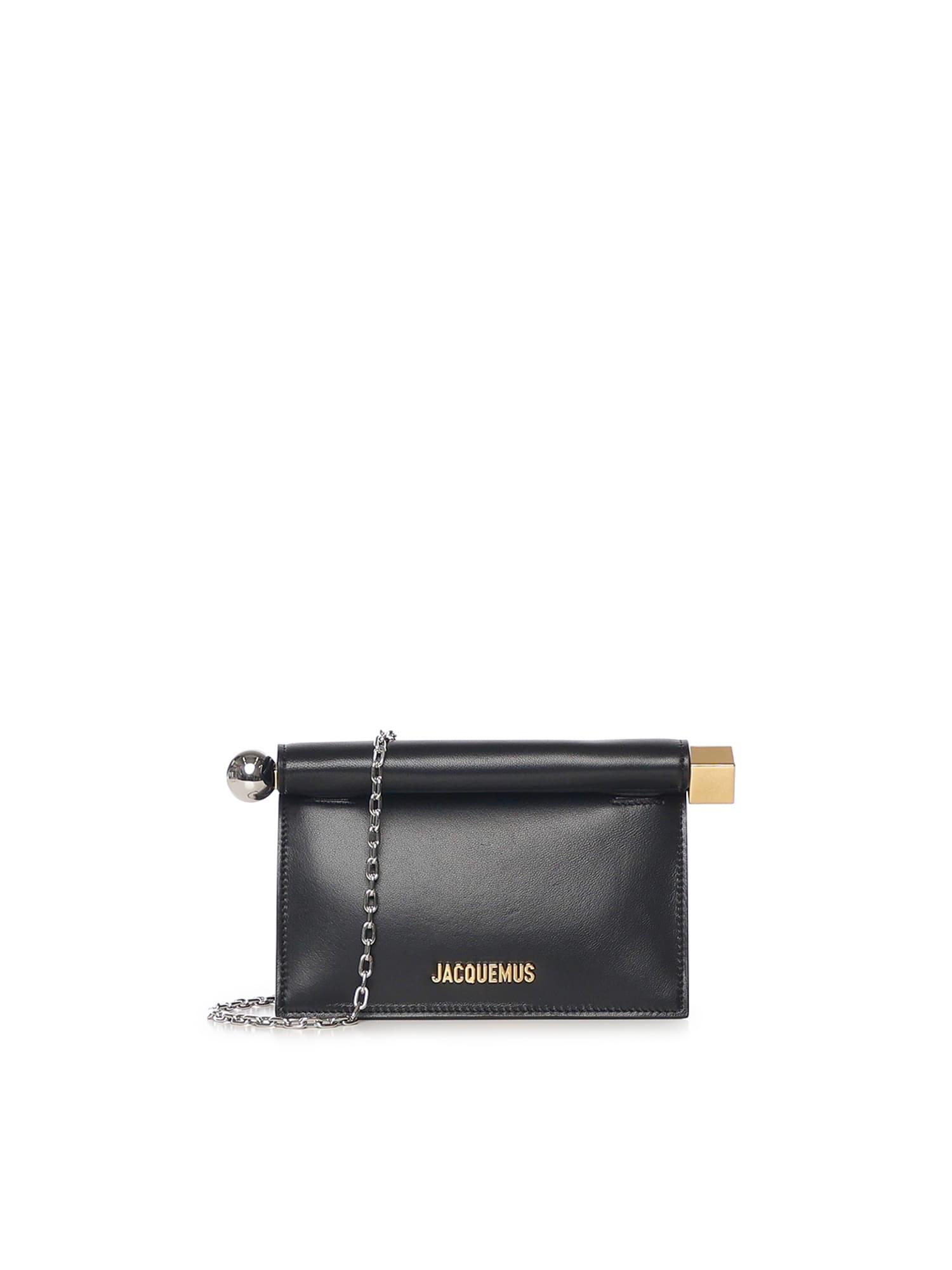 Jacquemus La Petite Rond Carré Nappa Clutch