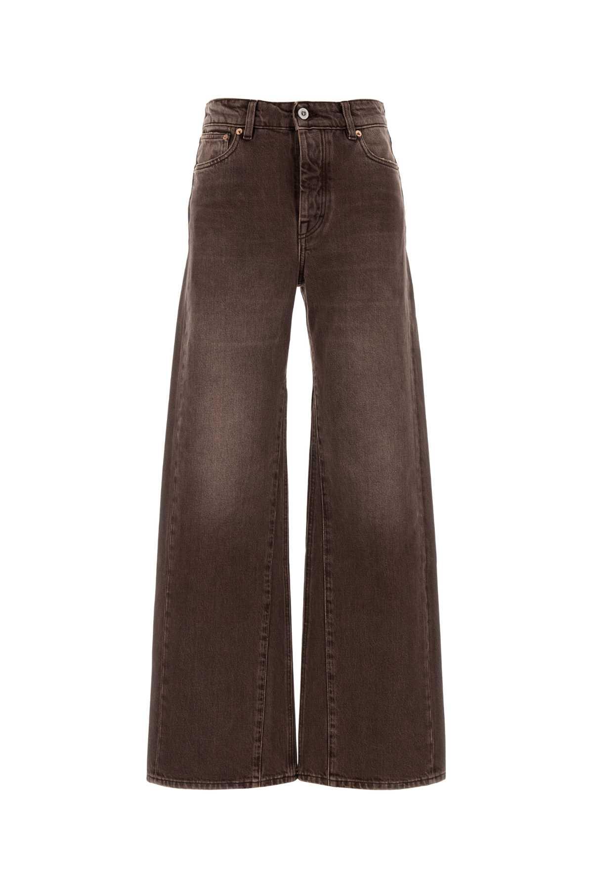 OUR LEGACY Brown Denim Wide-leg Jeans