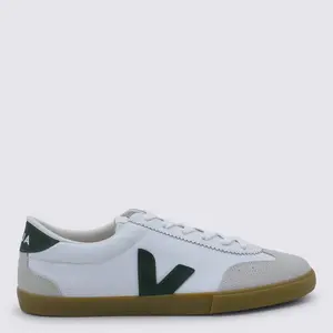 Veja White Leather Volley Sneakers