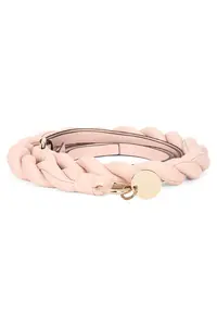 RED Valentino Pale Pink Belt With Braided Design