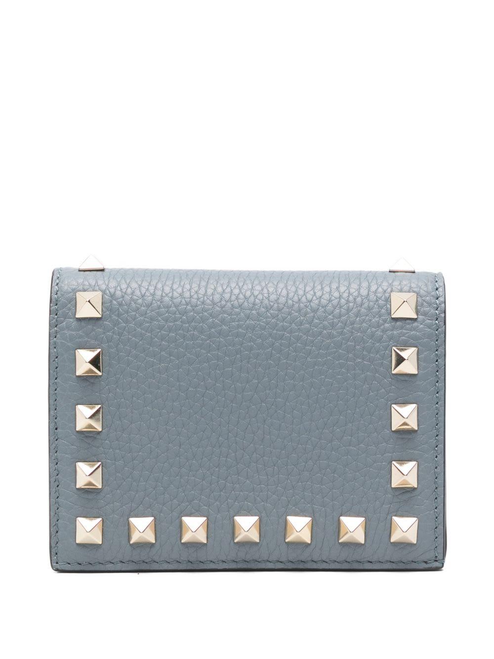 Valentino Garavani Rockstud Leather Flap Wallet