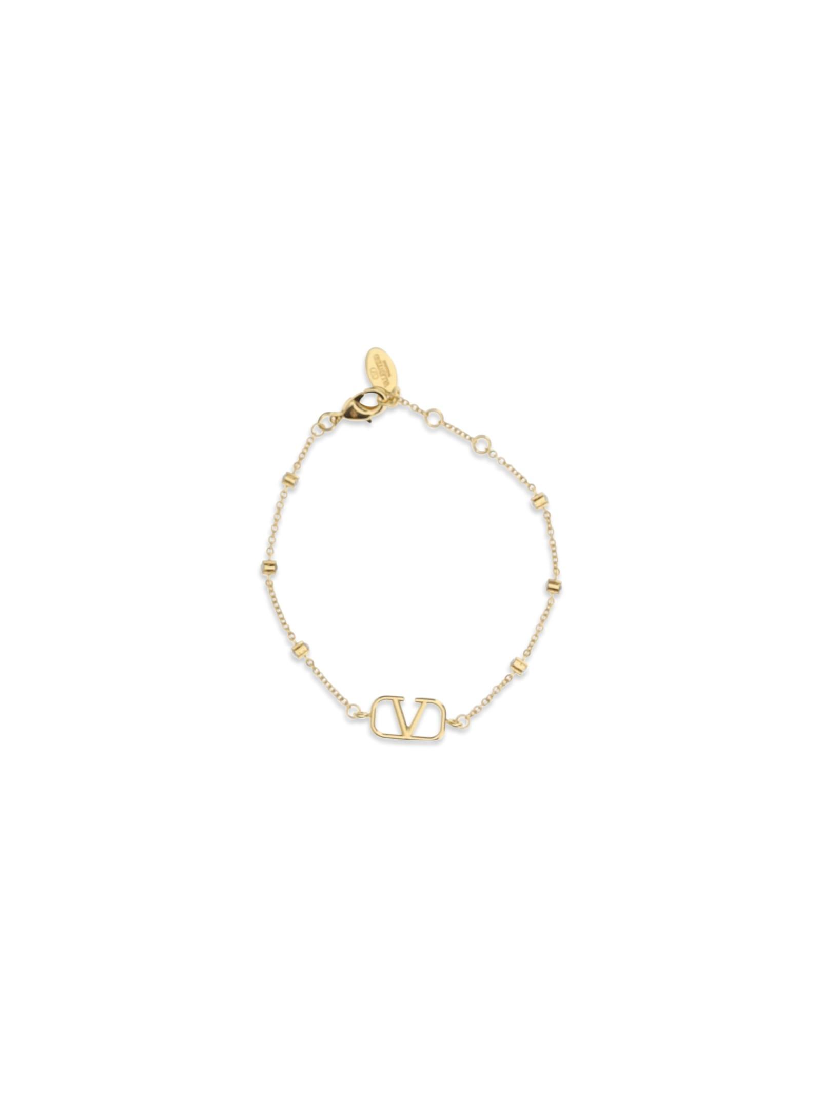 Valentino Garavani Vlogo Signature Bracelet With Swarovski Crystals