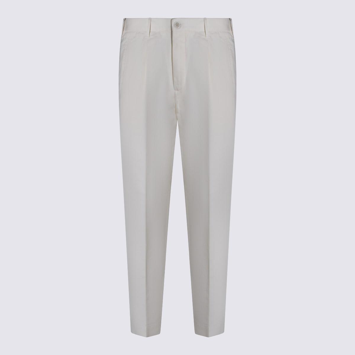 Incotex White Cotton Pant