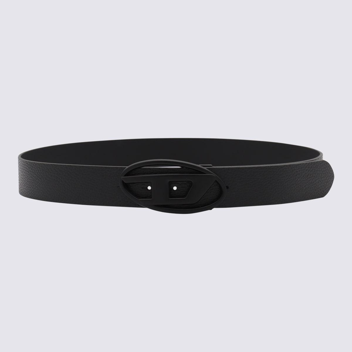 Diesel Black Leather 1dr Belt