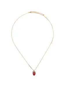 Saint Laurent Strawberry Pendant Necklace