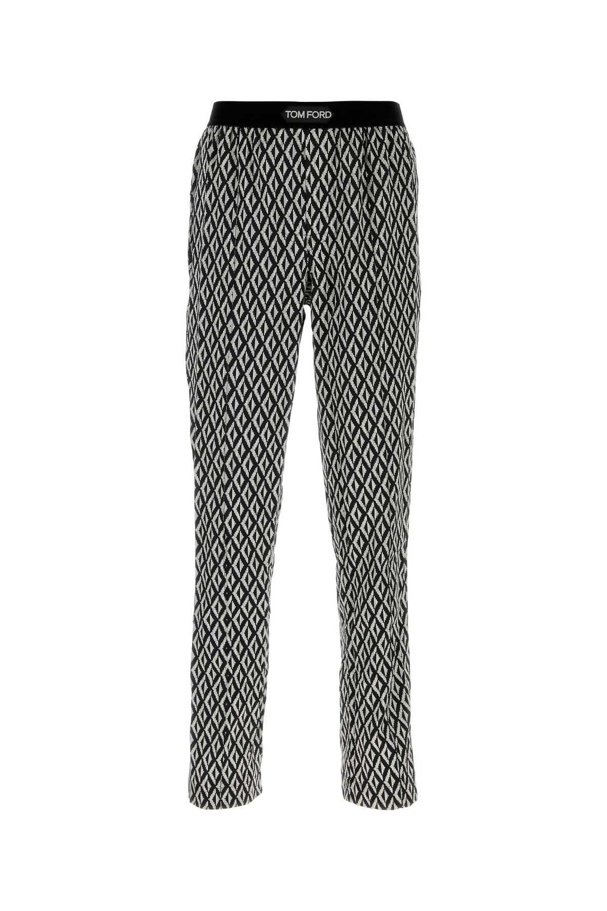 Tom Ford Printed Stretch Satin Pyjama Pant