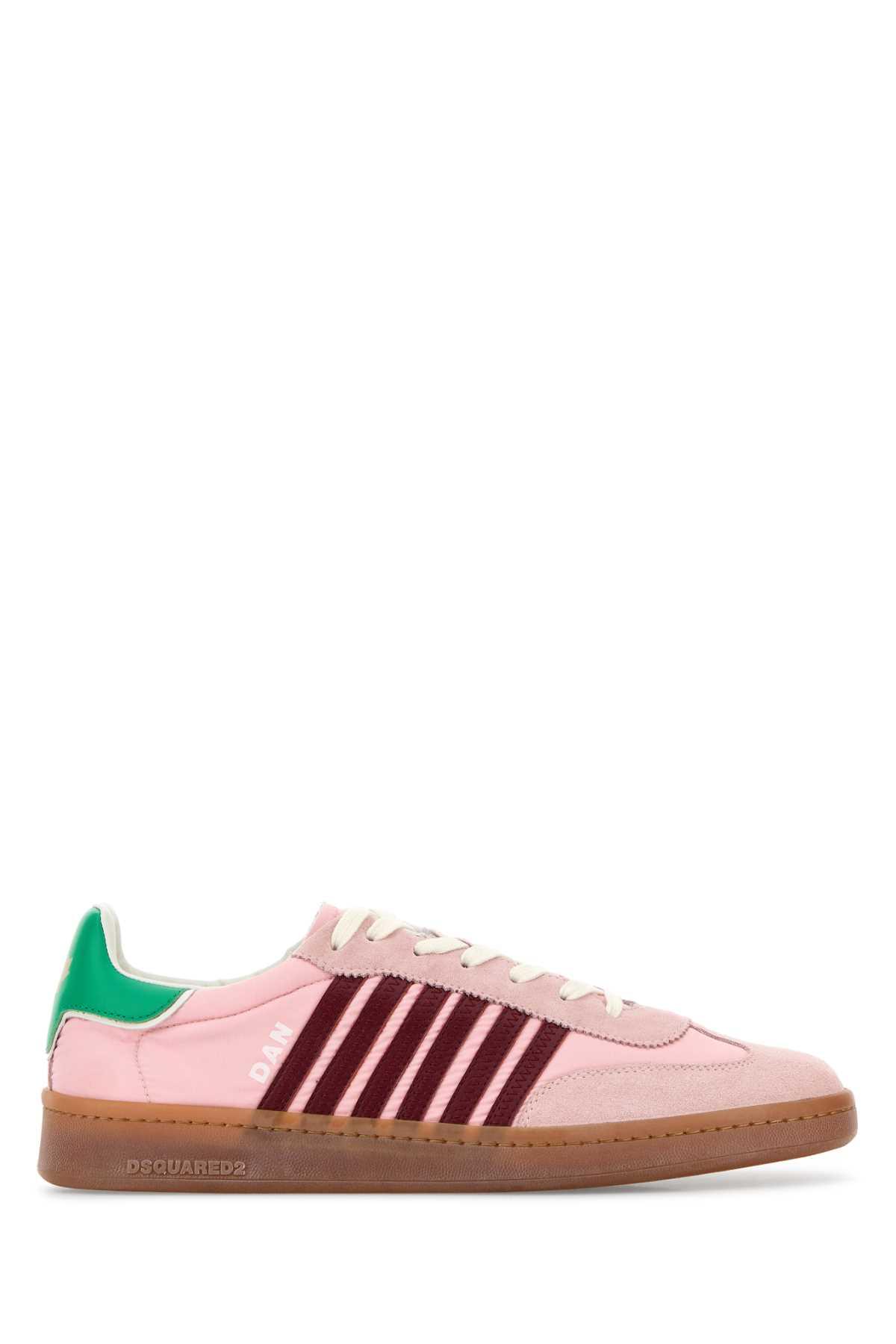 DSQUARED2 Pink Nylon Boxer Sneakers