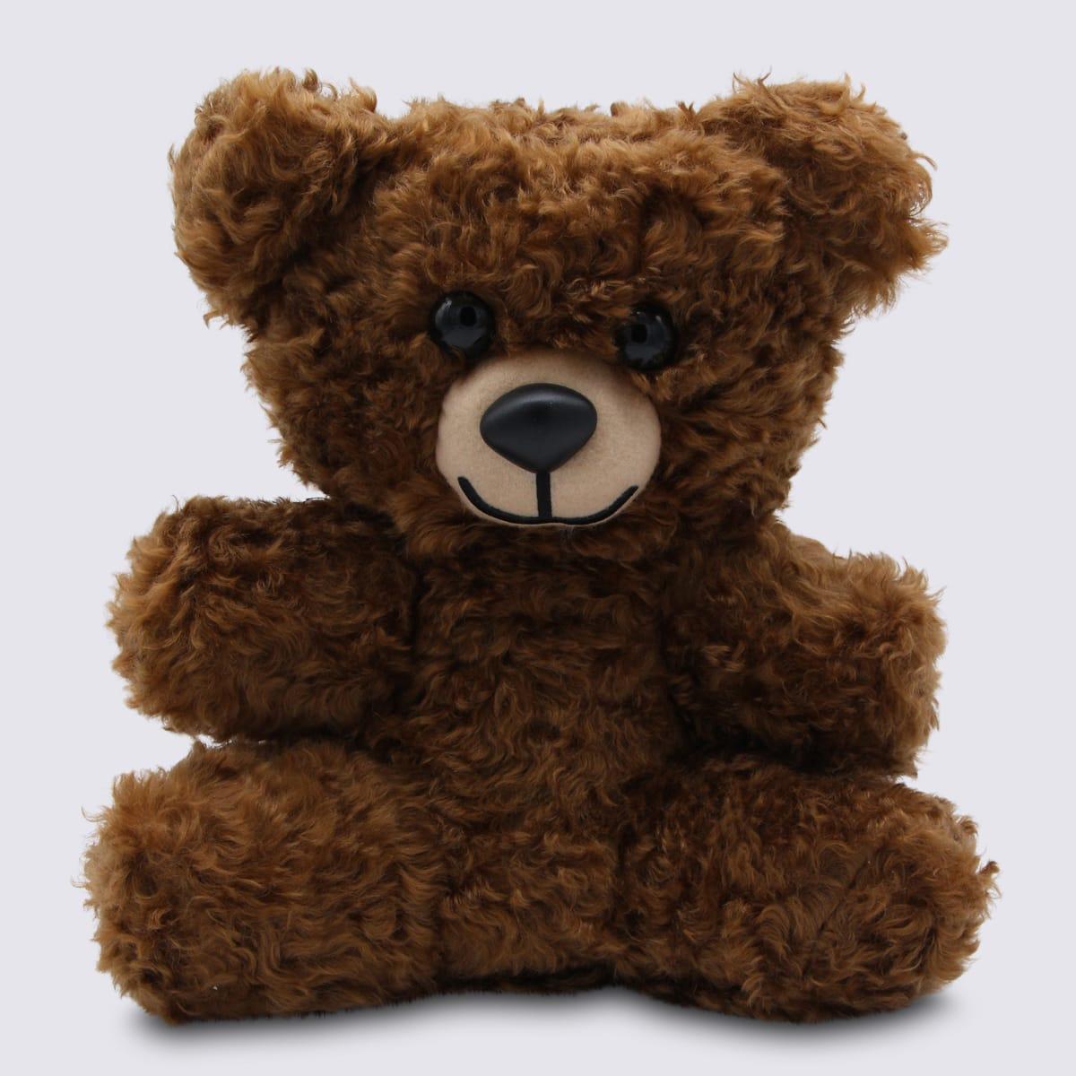 MOSCHINO Brown Leather Clutch