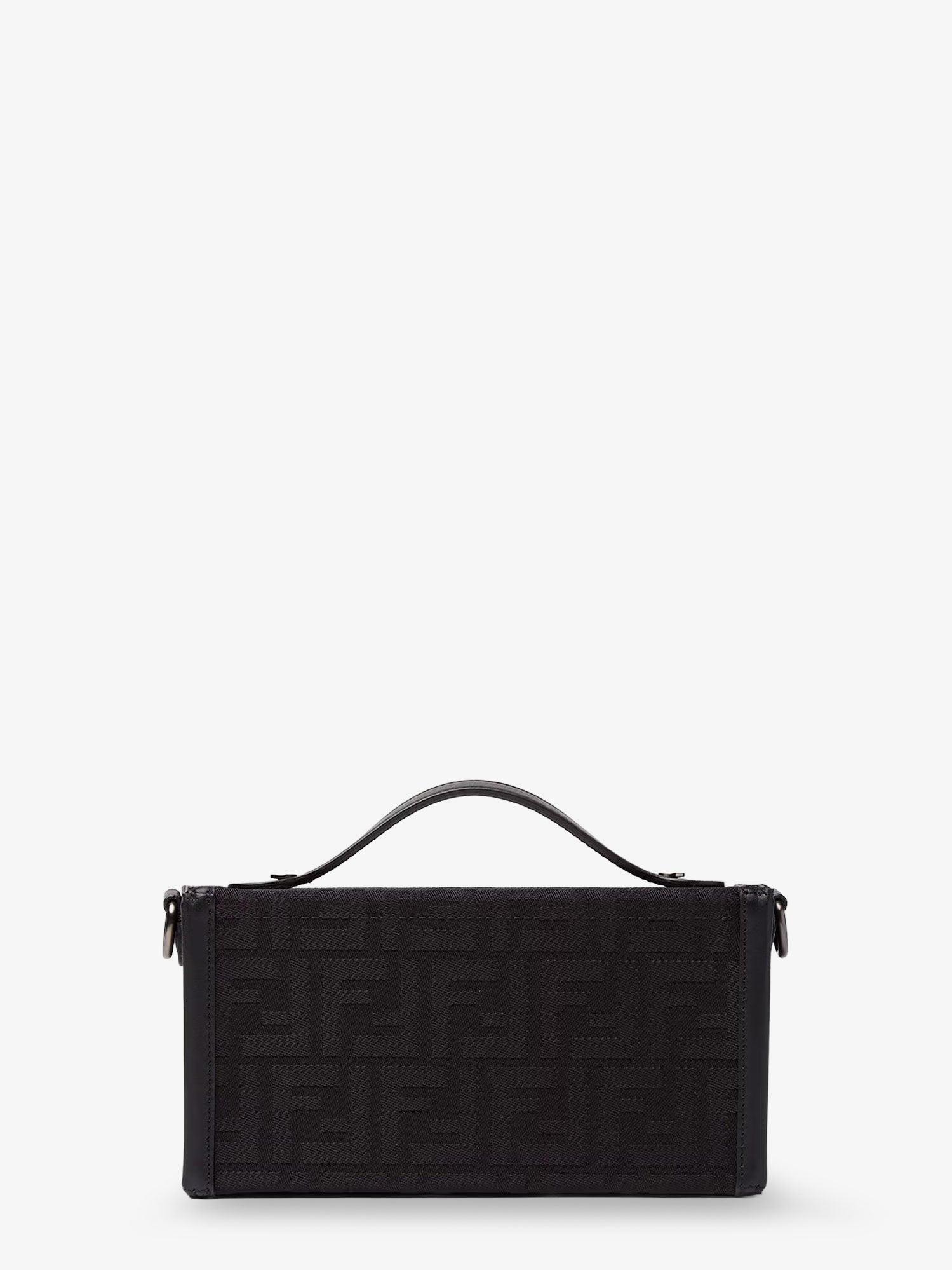 Fendi Baguette Soft Trunk FF Fabric Crossbody Bag