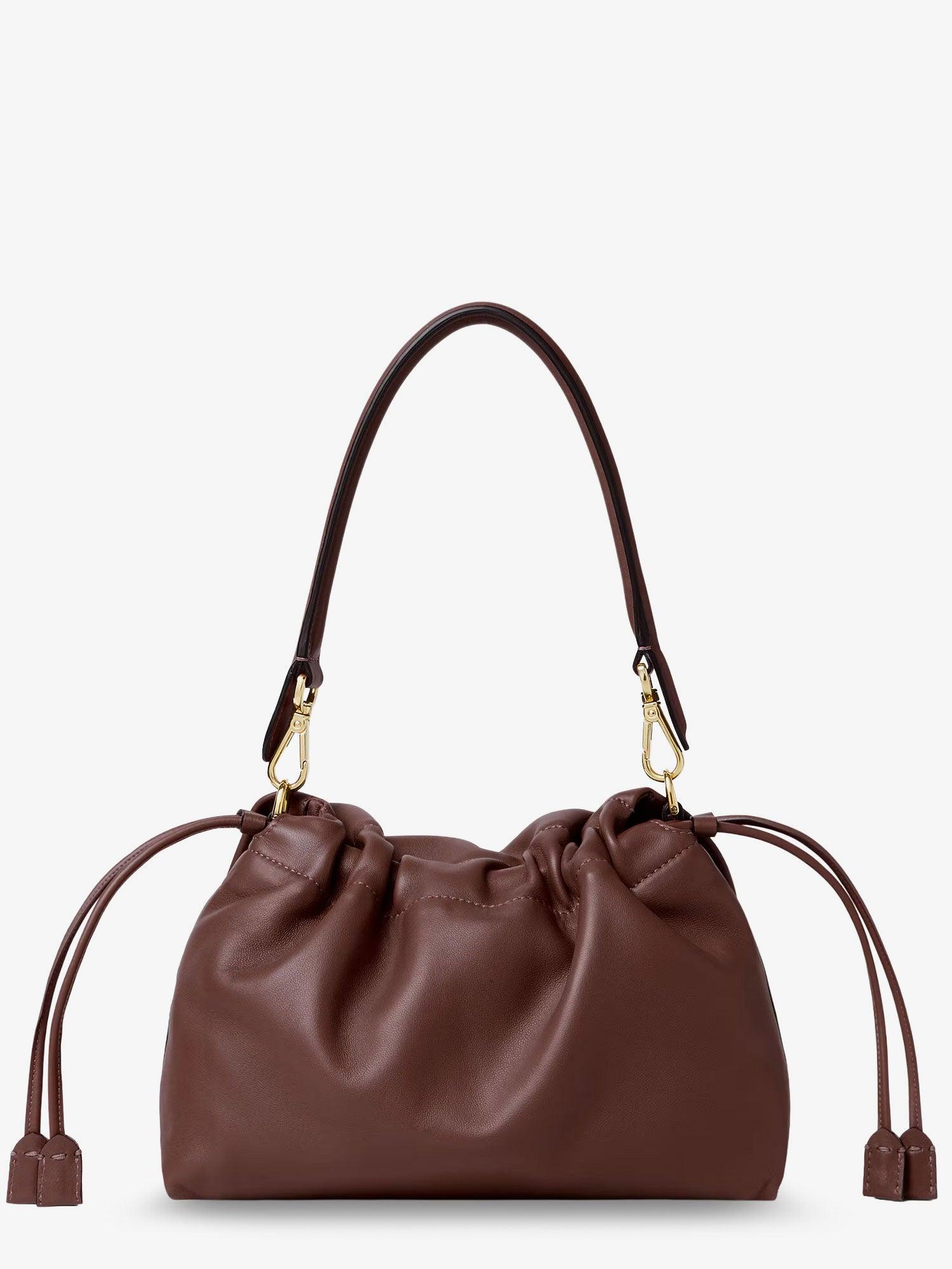 Fendi Mamma Baguette Medium Leather Crossbody Bag