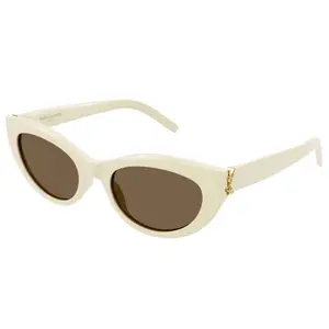 Saint Laurent Eyewear Sl M115004 Ivory Brown