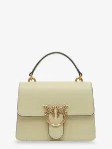 PINKO Love One Leather Crossbody Bag