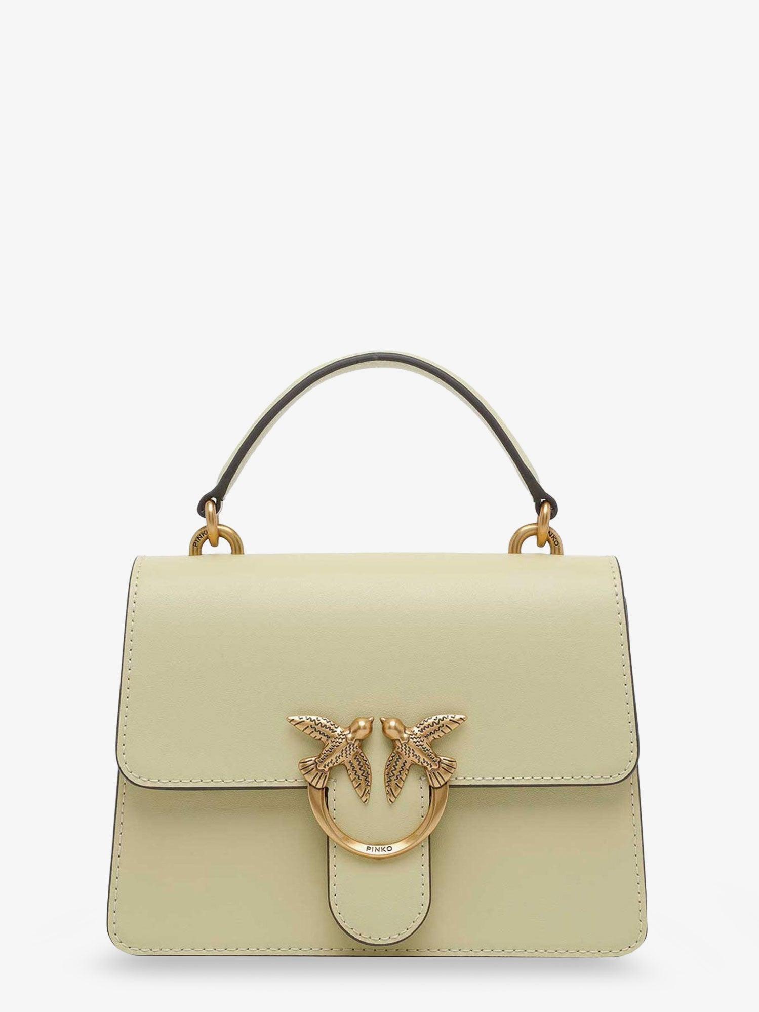 PINKO Love One Leather Crossbody Bag