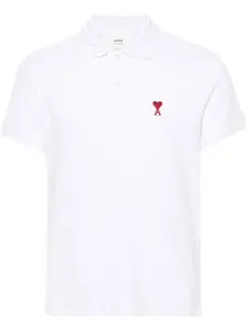 Ami Alexandre Mattiussi Ami De Coeur Cotton Polo Shirt