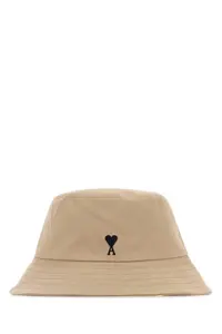 Ami Alexandre Mattiussi Beige Cotton Bucket Hat