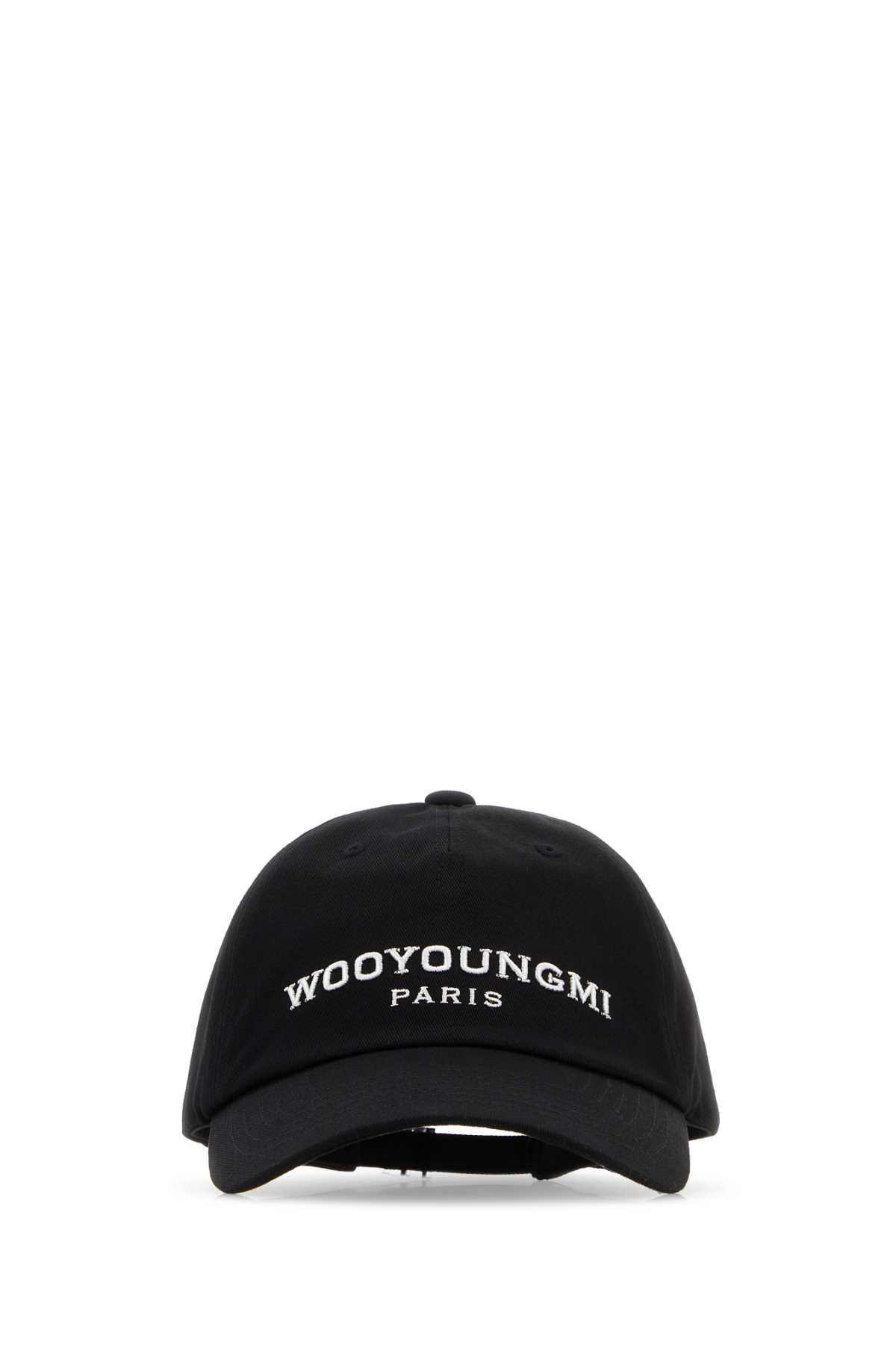 Wooyoungmi Black Cotton Baseball Cap