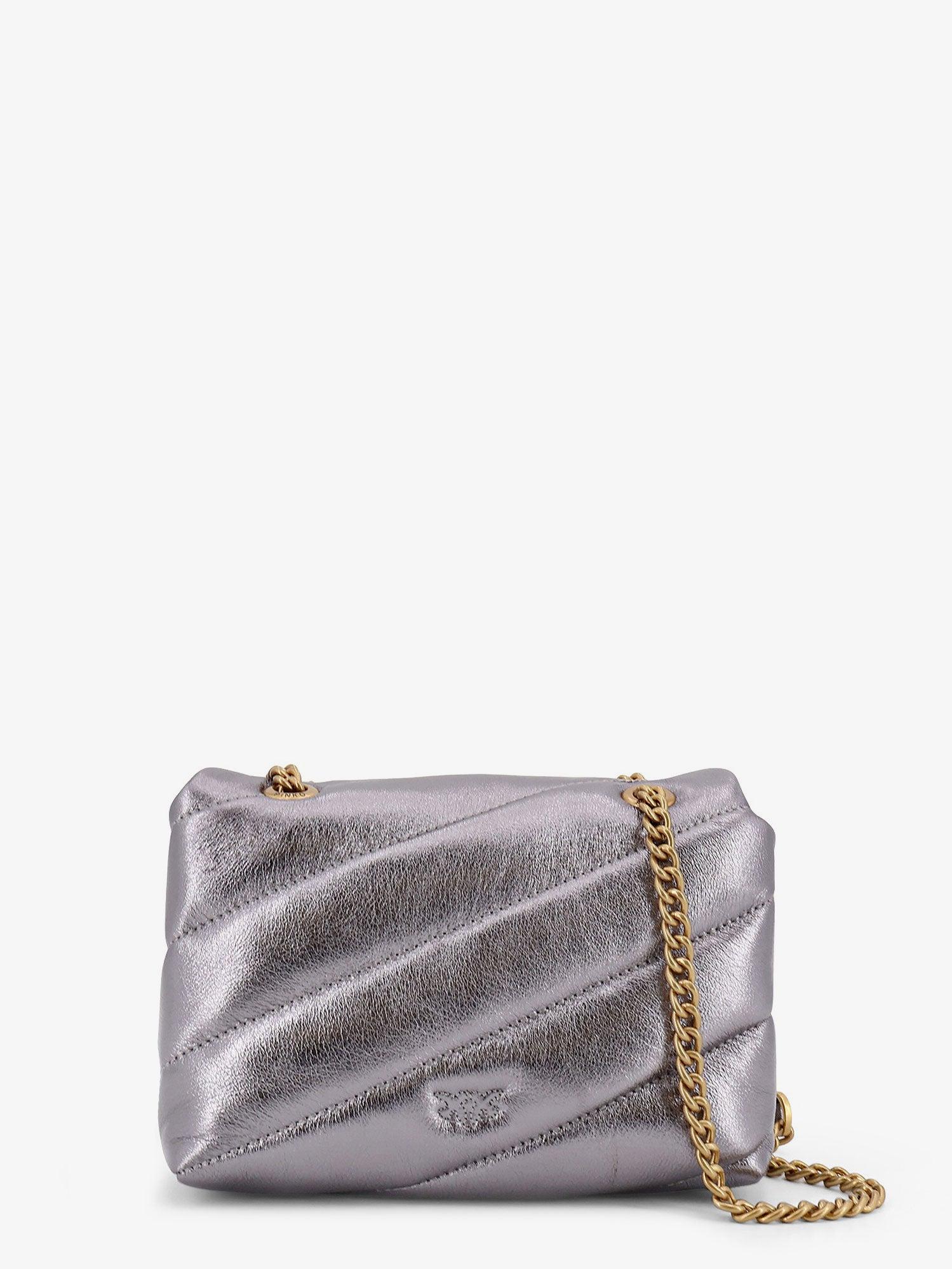 PINKO Laminated leather Baby Love Puff crossbody bag