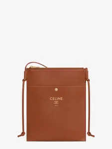 Celine Sharp leather crossbody with logo on the front