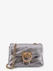 PINKO Laminated leather Baby Love Puff crossbody bag