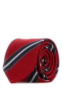Thom Browne Embroidered Silk Tie