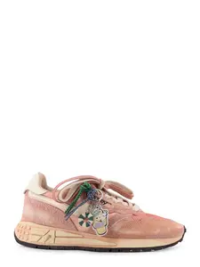 Autry Mesh And Suede Sneakers With Charm Detail