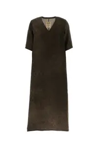 Uma Wang Brown Jersey Apostle Tunic Dress