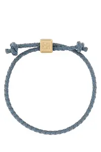 Miu Miu Light Blue Leather Bracelet