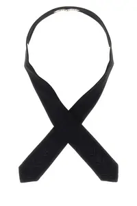 Bode Black Silk Meadow Tie