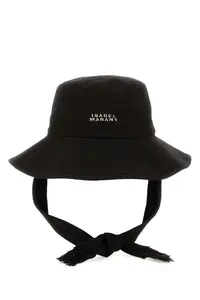 Isabel Marant Black Canvas Bucket Hat