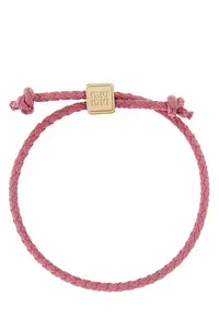 Miu Miu Pink Leather Bracelet