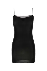 Gimaguas Black Viscose Tesa Mini Dress