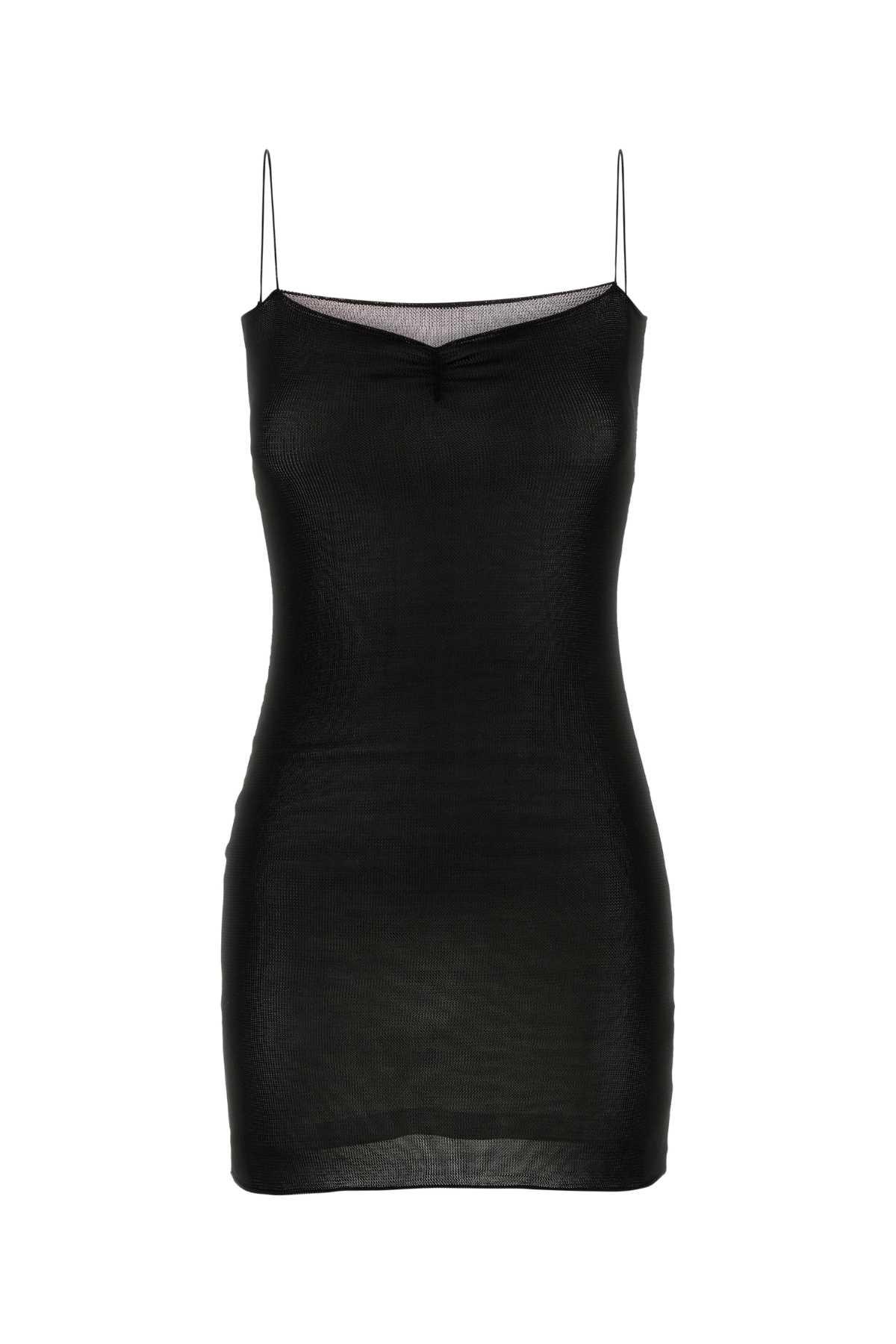 Gimaguas Black Viscose Tesa Mini Dress