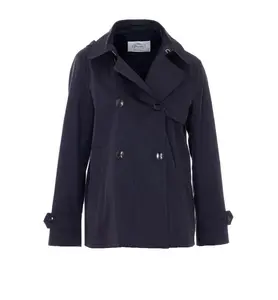 Herno Women's Waterproof Peacoat and Hooded Trench Coat in Blue