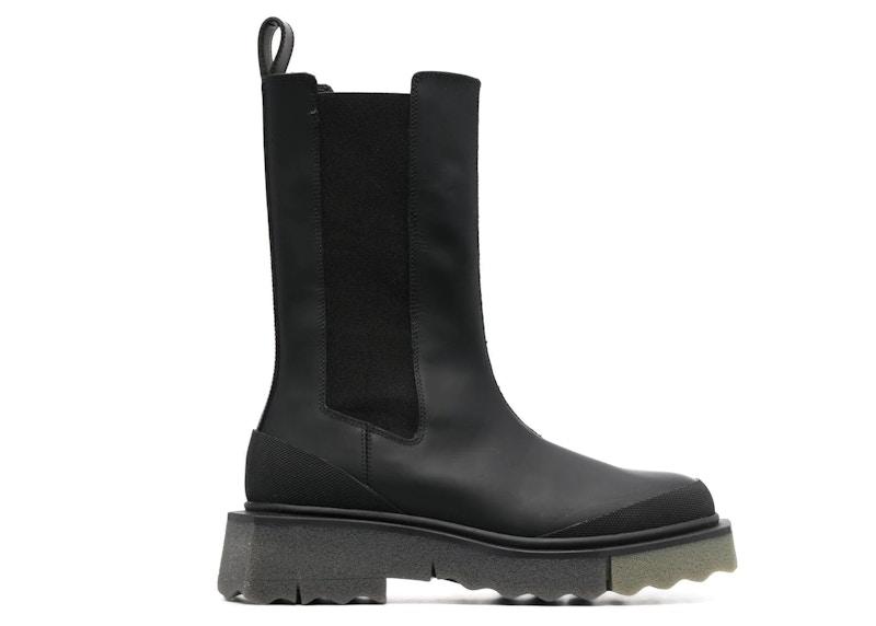 OFF-WHITE Calf Sponge Chelsea Boot Black