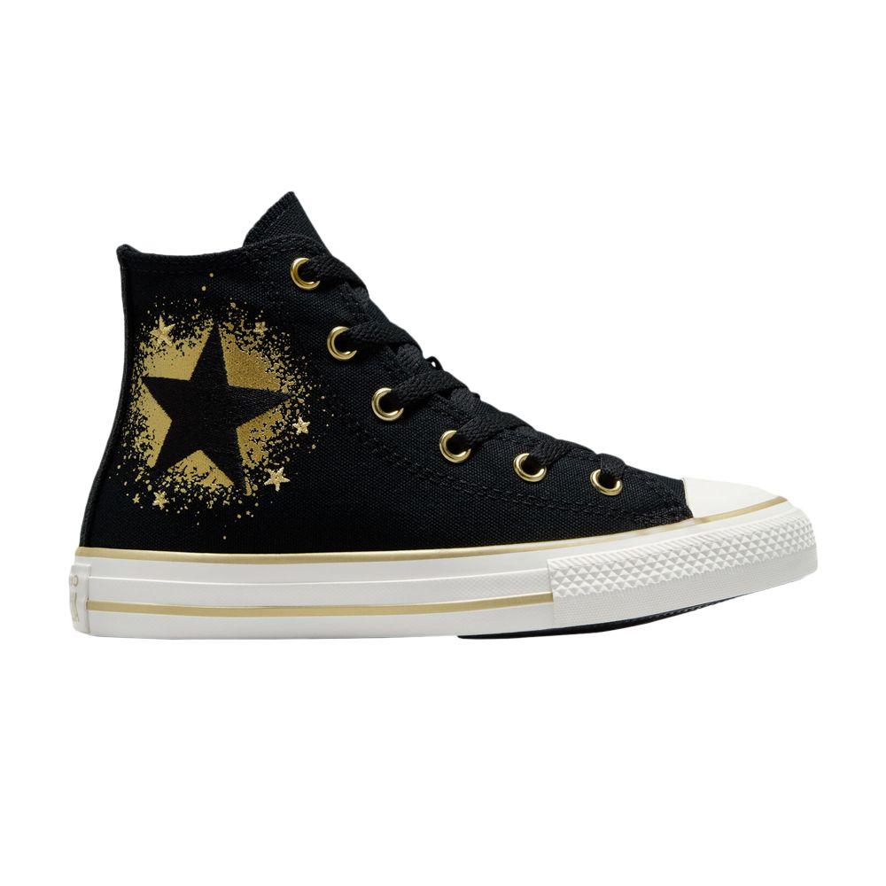 Converse Chuck Taylor All Star High PS 'Gold Stars - Black'