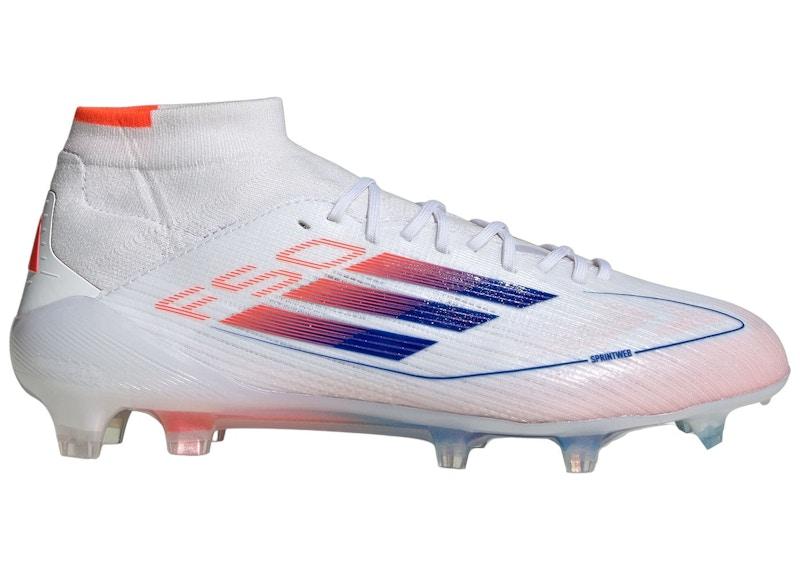 adidas F50 Elite Mid FG Cloud White Lucid Blue Solar Red