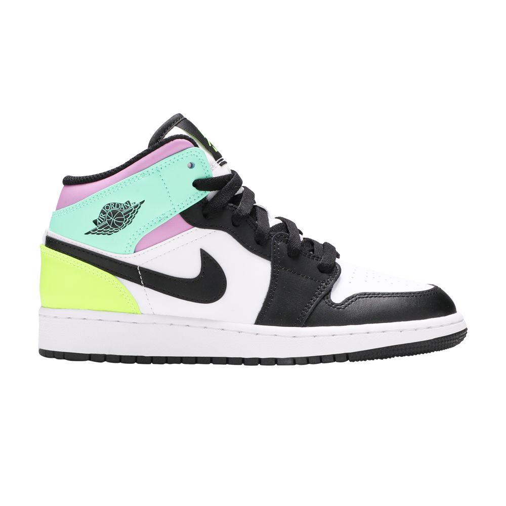 Air Jordan 1 Mid Pastel Black Toe