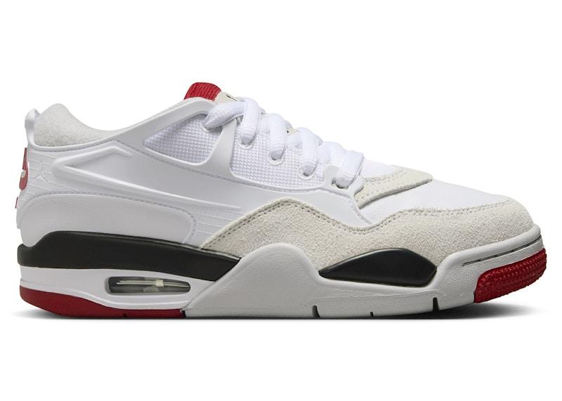 Jordan 4 RM White Black Neutral Grey Varsity Red