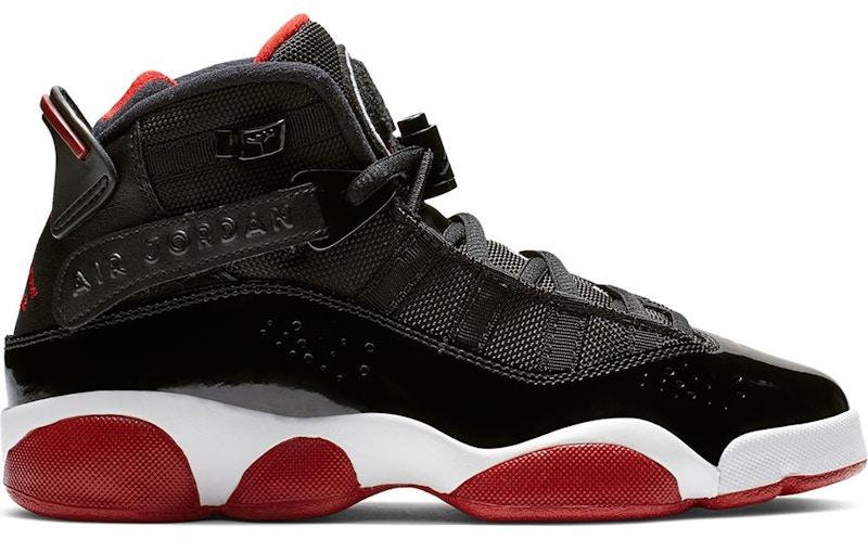 Air Jordan 6 Rings Black Varsity Red