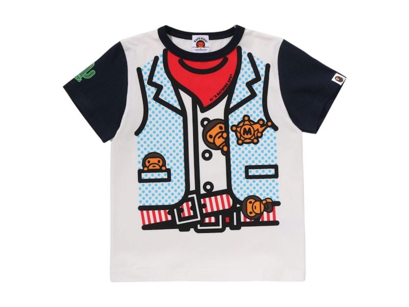 BAPE Kids Baby Milo Sheriff Vest Print Tee