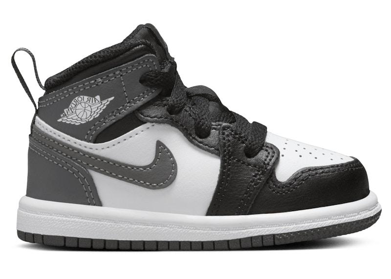Air Jordan 1 Mid Black White Iron Grey
